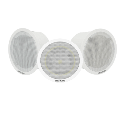 [DS-QAZ-KIT203-BS] Kit Altavoz principal y 2 bocinas secundarias, solo alimenta la principal  | Bluetooth |  Hik-Connect | Musical Ambiental | Voceo | Calendarización de audios 