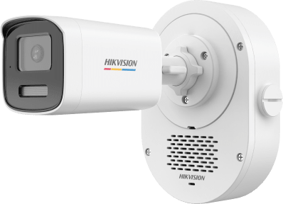 [DS-2CD1T47G3-LIUF/LSRB] [SoundMax + ColorVu 3.0 + MD 3.0] Bala IP 4 Megapixel / Lente 4 mm / 50 mts IR + 50 mts Luz Blanca / Micrófono Integrado / ACUSENSE Lite / Exterior IP67 / WDR 120 dB / PoE / Micro SD 