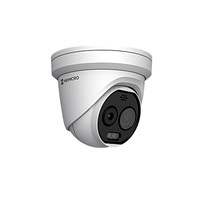 [HM-TD1228T-2/G1/T3A] (HIKMICRO) Turret IP Bi-espectral (Térmica + Óptica) / Lente Térmico 2.1 mm (256 X 192) / Lente Óptico 2.2 mm (5 Megapixel) / Detección de Temperatura (-20°C a 650°C) / IA con GUANLAN / Dual Light (30 mts IR + 30