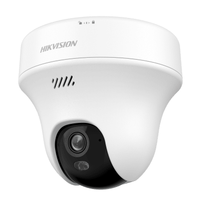 [DS-2CFWQ3] Turret PT IP 3 Megapixel (2K) Megapixel / Lente 2.8 mm / Dual Light (10 mts IR + 10 mts Luz Blanca) / Wi-Fi 6 / Interior / ACUSENSE / dWDR  / H.265 / Audio Bidireccional (Micrófono y Bocina) / 5 VCD