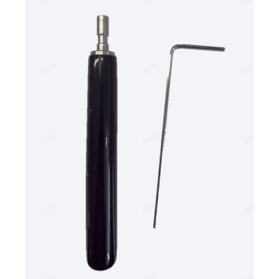 [DS-D42CO-1/T] Juego de Llaves Allen de Mantenimiento para Gabinetes de Perfil de Aluminio Exterior / 10 Piezas / Llave Allen en Forma de L H2 / Manija Movible Recubierta de Goma / Acero Inoxidable 304