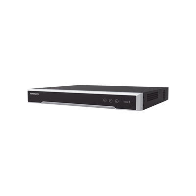 [DS-7616NI-Q2/16P(D)] NVR 8 Megapixel (4K) (Compatible con Cámaras ACUSENSE) / 16 canales IP / 16 Puertos PoE+ / 2 Bahías de Disco Duro / Salida de Vídeo en 4K / 300 Metros PoE Modo Extendido