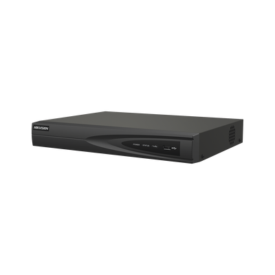 [DS-7604NI-Q1/4P(D)] NVR 8 Megapixel (4K) (Compatible con Cámaras ACUSENSE) / 4 canales IP / 4 Puertos PoE+ / 1 Bahía de Disco Duro / Salida de Vídeo en 4K / 300 Metros PoE Modo Extendido