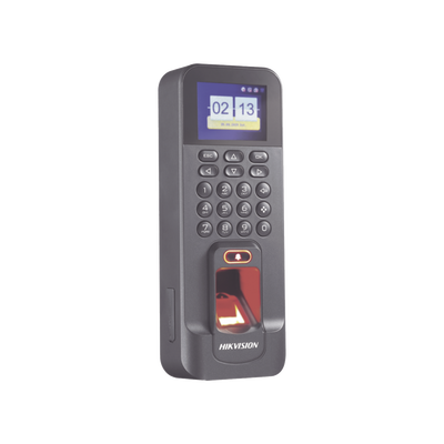 [DS-K1T804AEF] Biométrico WiFi de Acceso y Asistencia Compatible con APP Hik-Connect (P2P) / Soporta Biometrico Esclavo RS-485 / Lectura de Huella y Tarjetas EM / TCP/IP / 150,000 Eventos / Relevador para Chapa y Reportes de Asistencia