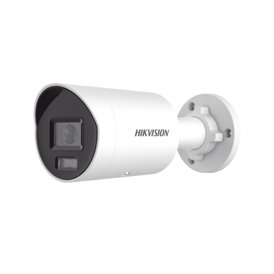 [DS-2CD2087G2H-LIU] [Dual Light + ColorVu] Bala IP 8 Megapixel (4K) / Lente 2.8 mm / 40 mts IR + 40 mts Luz Blanca /  Microfono Integrado / Exterior IP67 /   WDR 130 dB / ACUSENSE (Filtro de Falsas Alarmas) / Captura Facial / PoE / Metal / ACUSEARCH