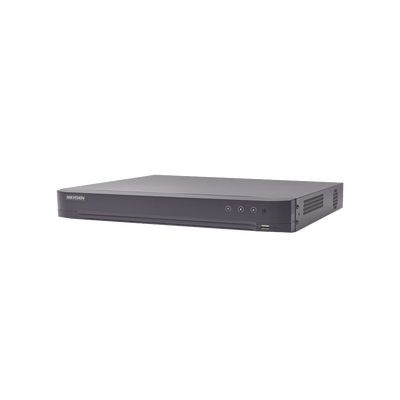 [IDS-7216HUHI-M2/XT] DVR 16 Canales TURBOHD + 16 Canales IP / 8 Megapixel (4K) / Audio Bidireccional / ACUSENSE / Reconocimiento Facial / 2 Bahías de Disco Duro / Salida de Video en 4K / H.265+