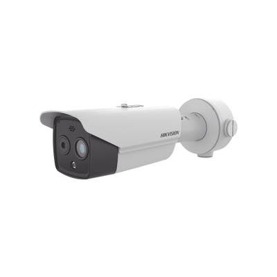 [DS-2TD2628-10/QA] Cámara Bala IP Térmica y Óptica Biespectral / Análisis de Video (VCA) para Protección Perimetral / Medición de Temperatura -20°C a 150°C / Teleobjetivo Térmico 9.7mm / Térmica 256 x 192 