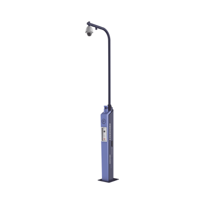 [DS-PEA3M-21H] Estación de Pánico con Videollamada (Cámara de 2 Megapixel) / Sirena Integrada (Azul y Rojo) / Alarma Integrada / Protección IP65 / Montaje para Colocar PTZ