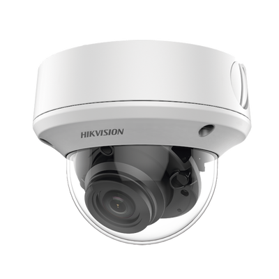 [DS-2CE5AU1T-AVPIT3ZF] Domo TURBOHD 4K (8 Megapixel) / Lente Mot. 2.7 a 13.5 mm / 40 mts IR EXIR / IP67 / 12 Vcc / 24 VCA / TVI-AHD-CVI-CVBS / 9 a 15 Vcc
