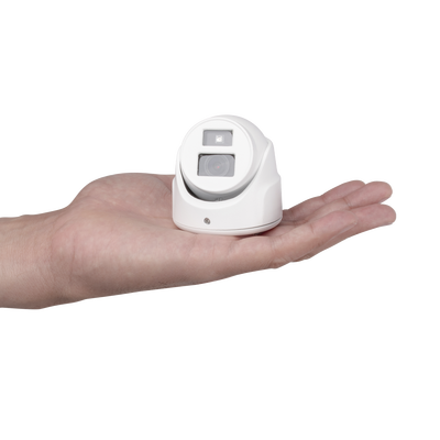[DS-2CE70D0T-ITMFW] Ultra Mini Turret TURBO 2 Megapixel (1080p) / Gran Angular / Lente 2.8 mm / 20 mts IR EXIR / Exterior IP67 / 4 Tecnologías (TVI / AHD / CVBS) / dWDR / Color Blanco