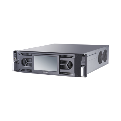 [IDS-96064NXI-I16(B)] NVR 12 Megapixel (4K) / 64 Canales IP / 16 Bahías de Disco Duro / 4 Tarjetas de Red / RAID con Hot Swap / Reconocimiento Facial
