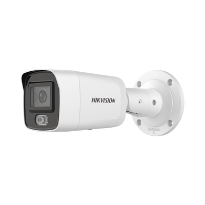 [DS-2CD3047G2-LS] Bala IP 4 Megapixel / Imagen a color 24/7 / Lente 2.8 mm / Luz Blanca 40 mts / Exterior IP67 / WDR 120 dB / Audio y Alarma / Captura Facial / Onvif / MicroSD