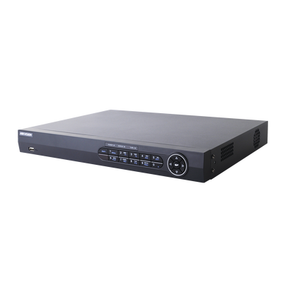 [DS-7216HQHI-F2] DVR/NVR 18 Canales (16+2) / 16 Canales Turbo HD hasta 2 Megapixeles / 2 Canales IP hasta 2 Megapixeles / Compresión de video avanzada / Hik-Connect P2P / Video análisis / Salida de video 4K / Entradas y Salidas de Audio y Alarma
