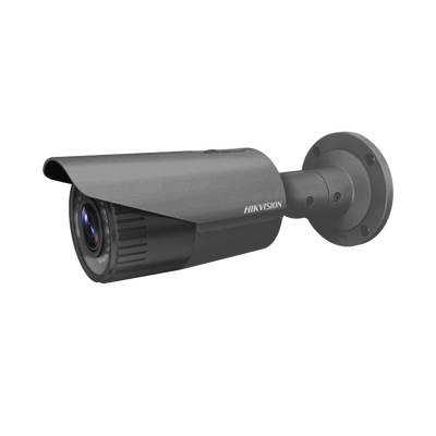 [DS-2CD1621FWD-IZB] Bala IP 2 Megapixel / Lente Mot. 2.8 a 12 mm / 30 mts IR / WDR 120dB / IP67 /  Hik-Connect P2P / Exterior / PoE / Color negro