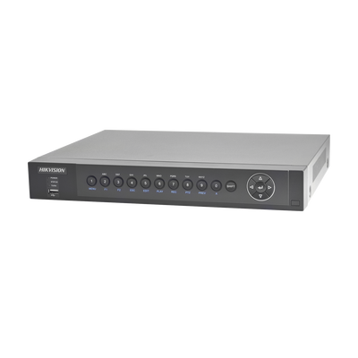 [DS-7208HUHI-F1N] DVR/NVR PENTAHÍBRIDO 10 Canales (8+2) / 8 Canales Turbo HD hasta 3 Megapixeles / 2 Canales IP hasta 4 Megapixeles / Compresión de video avanzada / Hik-Connect P2P / Video análisis / Salida de video 4K / Entradas y Salidas de Audio y A