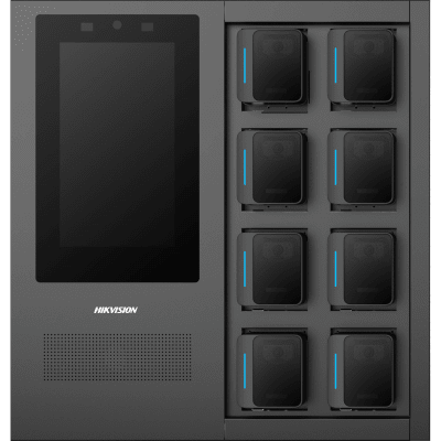 [DS-MDS003/2T/8] Estación de Carga y Respaldo de Información para Bodycam HIKVISION / Acceso por Reconocimiento Facial / Incluye 1 HDD de 2 TB