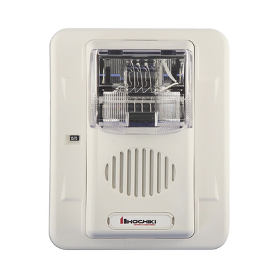 [WHEC24-75WW] Sirena Estrobo, Para Intemperie, Montaje en Muro, Color Blanco (0500-05870)