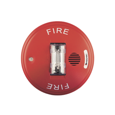 [HCC24CR] Sirena Estrobo 24 Vcd, Instalación en Techo, Multi Candela, Color Rojo (0500-06100)