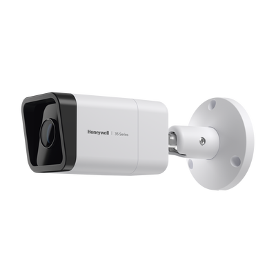 [HC35WB8R2] Bala IP 8 Megapixel / Lente Mot. 2.7 a 13.5 mm / 60 mts IR /  Ultra Baja Iluminación / IP67 / H.265 / IA (Filtro de Humanos y Vehiculos) / Merodeo / Conteo de Personas / PoE / Audio y Alarmas I/O / ONVIF / NDAA / Serie 35 / Honeywell Security