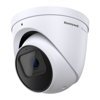 [HC35WE8R2] Turret IP 8 MP / Lente Mot. 2.7 - 13.5 mm / 40 mts IR / NDAA / ONVIF / IP67 / H.265 / IA / Detección Movimiento Inteligente / Merodeo Múltiple / Conteo de Personas / PoE / Audio y Alarmas I/O / Serie 35 / Honeywell Security