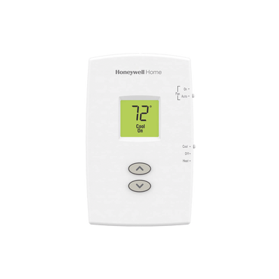 [TH1110DV1009/U] Termostato para sistemas de una sola etapa calor y frio, no programable vertical PRO 1000