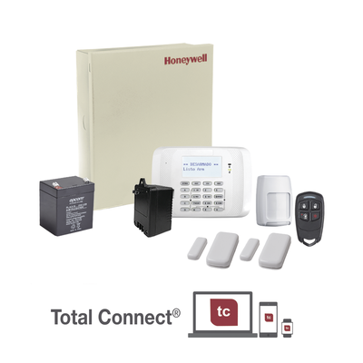 [VISTA48-RF-MINI] Kit inalámbrico de panel VISTA48 con teclado 6162RF receptor inalámbrico, 2 contactos 5800MINI, 1 PIR 5800PIR, 1 remoto, batería y transformador