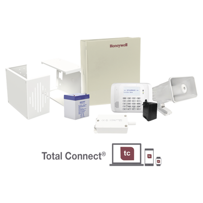 [VISTA-48/62RF-TB] Kit con panel de alarma para 48 zonas con teclado alfanumérico y receptor inalámbrico interconstruido, Batería, Transformador y Sirena