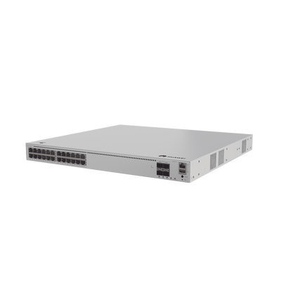 [S310-24PN4X] Switch de Distribución/Core Gigabit Administrable PoE Capa 3 / 24 puertos 1000/2.5Gbps (PoE) / 4 Puertos 10GE SFP+ Uplink / ERPS / Rutas Estáticas / iStack / PoE Perpetuo / 400W / Administración Nube Gratis
