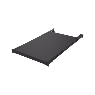 [SCH-D70-1U] Charola Rackeable de profundidad ajustable para Soportar Equipos en Rack de 19 in, Doble Fijación, Color Negro, 3U