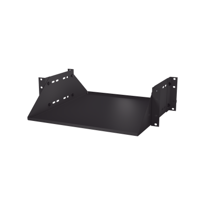[SCH-D38-3U] Charola para Soportar Equipos en Rack de 19 in, Doble Fijación, Color Negro, 3U