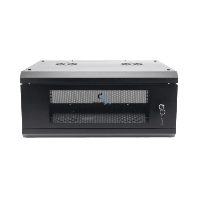 [SR1904LH3GA] Gabinete de Pared con Puerta de Cristal Templado, 635mm de Profundidad, 4U Rack de 19'', Acero Reforzado