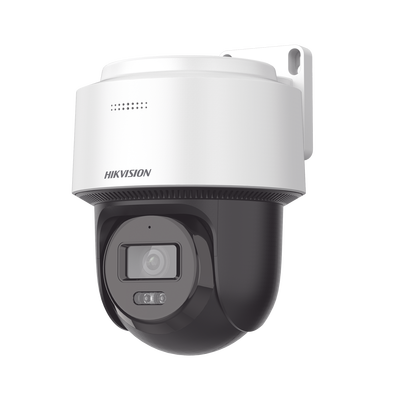 [DS-2DE2C400MWG-E] [FlexVu]  Domo PT IP 4 Megapixel / Lente 4 mm  / Dual Light (30 mts IR + 30 mts Luz Blanca)  / Autoseguimiento en Humanos / PoE / IP66 / Micrófono y Bocina Integrado (Audio de Dos Vías) / Micro SD / Incluye Montaje de Pared o Techo / 