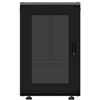 [LES-60-60-18UG] Gabinete Rack 19 Pulgadas / 18 Unidades / Piso / Puerta de Cristal / Acero Calibres 16-18-20 / Capacidad 750 kg (1653.5 lb) / Dimensiones 60 cm (23.6 in) x 93 cm (36.6 in) x 46 cm (18.1 in)
