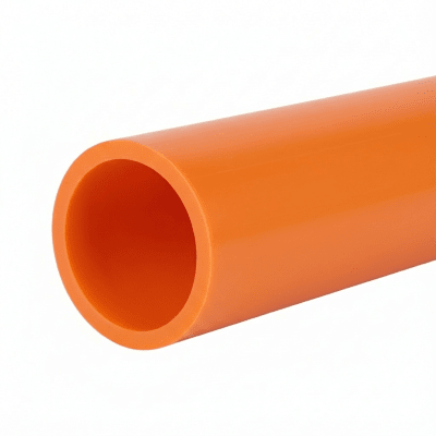 [LP-20-SDR11-N-P-S-1R-0200] Ducto para Fibra Óptica 2" Liso RD11, Color Naranja Prelubricado, Rollo de 200 Metros