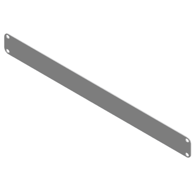 [STF-1UW] Tapa Ciega para Rack / 1 Unidad (1U) / 19 Pulgadas / Acero Calibre 14 / Pintura Electrostática Blanca / 483 x 44 mm (19 x 1.73 in)