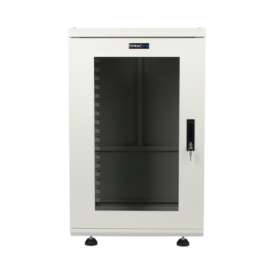 [LES-60-60-18UGW] Gabinete Rackeable / 18 Unidades / 19 Pulgadas / Puerta de Cristal / Capacidad de Carga 750 Kg / Dimensiones 600x605x930 mm (23.6x23.8x36.6 in)