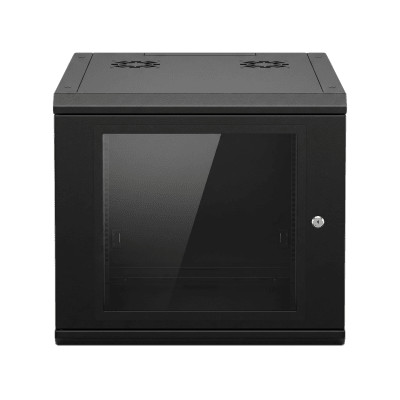 [SR-19-09-GN3G] Gabinete de Pared 9U de 635 mm de Profundidad, Rack de 19 in en Acero Reforzado: Compacto y Resistente para Soluciones Profesionales