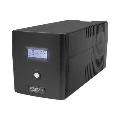 [LP1200LCD] UPS 1200VA/720W Pantalla LCD / Línea Interactiva 120Vca / 6 tomas 5-15R (4 Respaldadas) / Regulación de Voltaje / Protección RJ45
