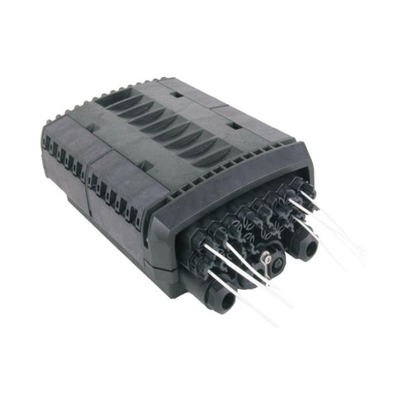 [LP-FAT08DB] Caja de Distribución de Fibra Óptica para 24 Empalmes con 16 Acopladores SC/APC. Enterrado Directo, IP68, Splitter 1x8 Incluido con Conectores SC/APC