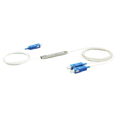[LP-PLC-1X2UPC] Splitter (Divisor Óptico) tipo PLC, de 1x2, conectores SC/UPC 