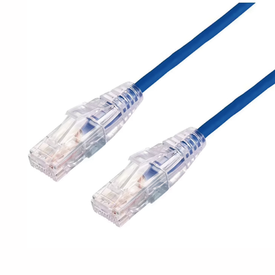 [LP-UT6A-700-BU28] Cable de Parcheo Slim UTP Cat6A - 7 Metros (22.97 Pies) Azul, Diámetro Reducido (28 AWG)