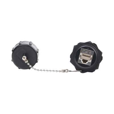 [LP-C6WP-JK] Jack Industrial RJ45 Categoría 6 Blindado, IP67 (Waterproof)