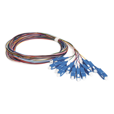 [LP-FO-SM-PIG-12-SCU] Kit de 12 Pigtails SC/UPC Monomodo 2 Metros (6.56 Pies)