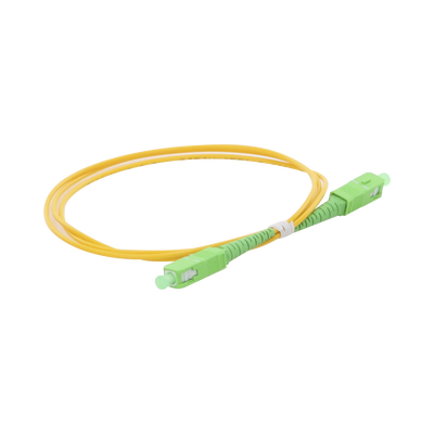 [LPSM2SCASCAS1] Jumper de Fibra Óptica Monomodo SC/APC-SC/APC Simplex de 1 Metro (3.28 Pies), 2mm