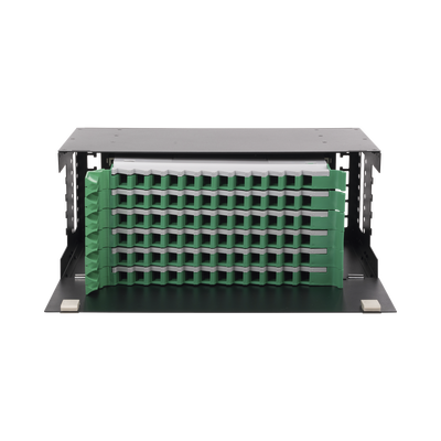 [LP-ODF-8072] Distribuidor de Fibra Óptica con Bandejas Deslizables, Vacío, 19 Pulgadas, Acepta 72 Adaptadores LC Duplex o LC Simplex o 72 SC Simplex, 4U