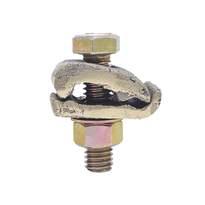[LP-CU-2/0] Conector Cable a Superficie Plana / Bronce 100% / Cable 4-2/0 AWG / Sin Soldadura Exotérmica / 2.5x3.5 cm (1x1.4 in)
