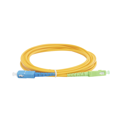 [LPSM3SCASCUS3] Jumper de Fibra Óptica Monomodo SC/APC-SC/UPC Simplex de 3 Metros (9.84 Pies), 3mm