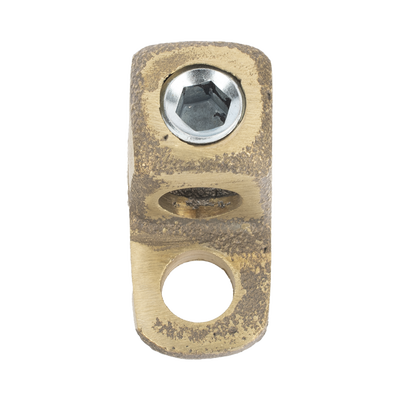 [LP-CB-250] Conector Bornes 1/2" / Cable 1/0 AWG-250 MCM / Bronce 100% / Baja Resistencia / Sin Soldadura Exotérmica