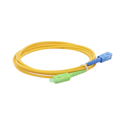 [LPSM3SCASCUS2] Jumper de Fibra Óptica Monomodo SC/APC-SC/UPC Simplex de 2 Metros (6.56 Pies), 3mm