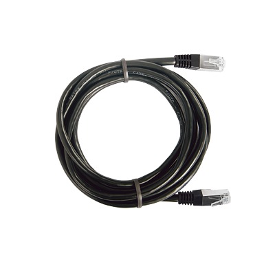 [LP-FT4-100-BK] Cable de Parcheo FTP Cat5e - 1 Metro (3.28 Pies) - Negro